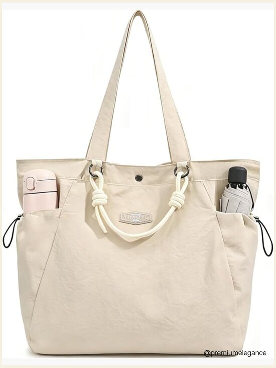 Handbags - Lightweight Nylon Tote Bag 17.6L Large Capacity Laptop Bag Travel Work Gym